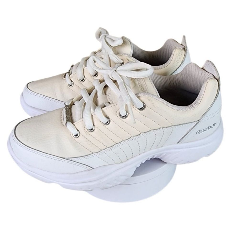 Reebok- Women's Royal Lumina Classic Leather Comfort Walking Sneaker, Size 6.5